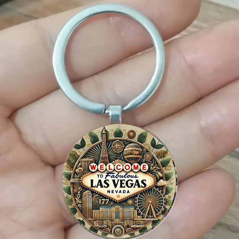 Vintage Fashion Las Vegas - Gantungan kunci Las Vegas vintage cocok