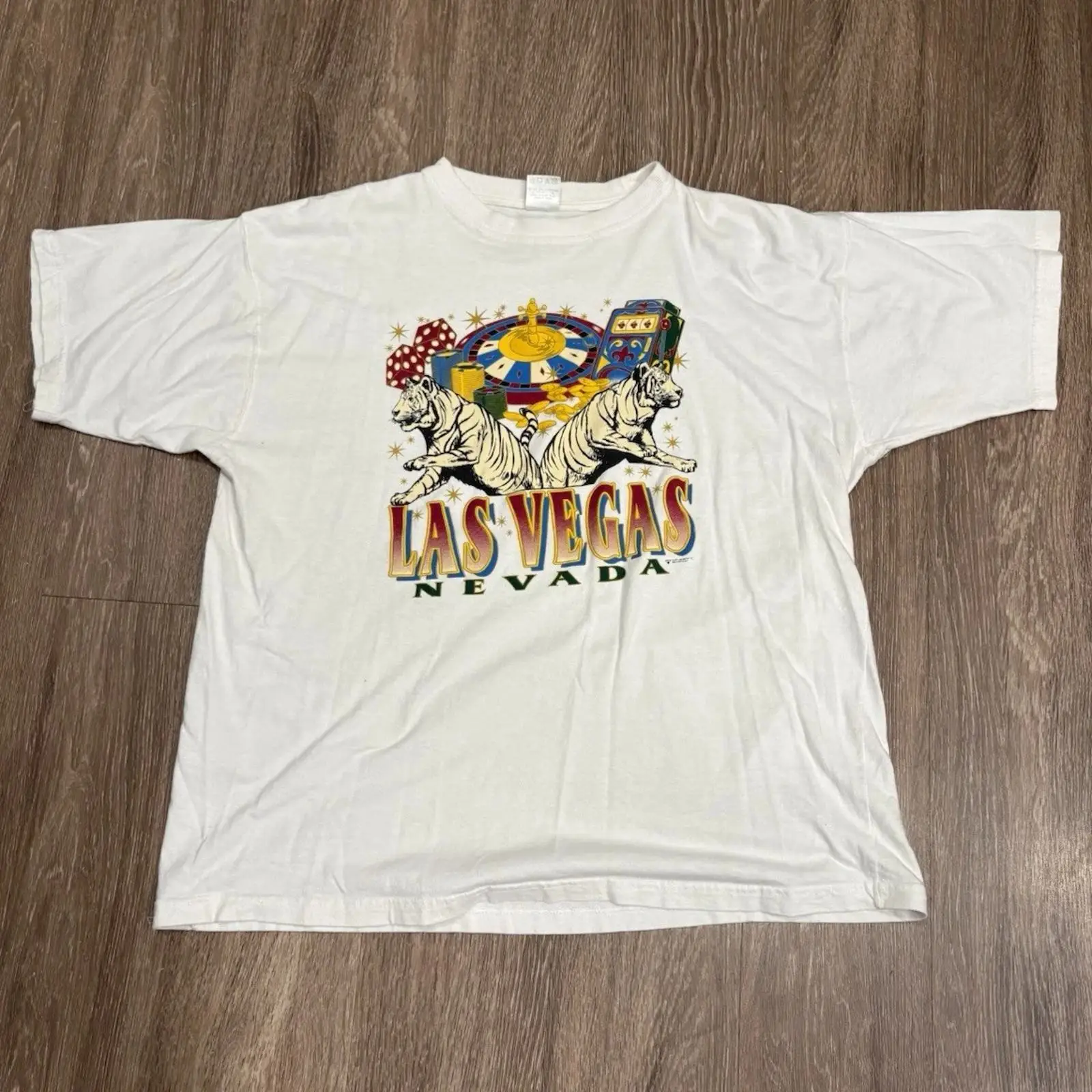 Vintage Fashion Las Vegas - Kaos Pria Las Vegas Casino Tiger