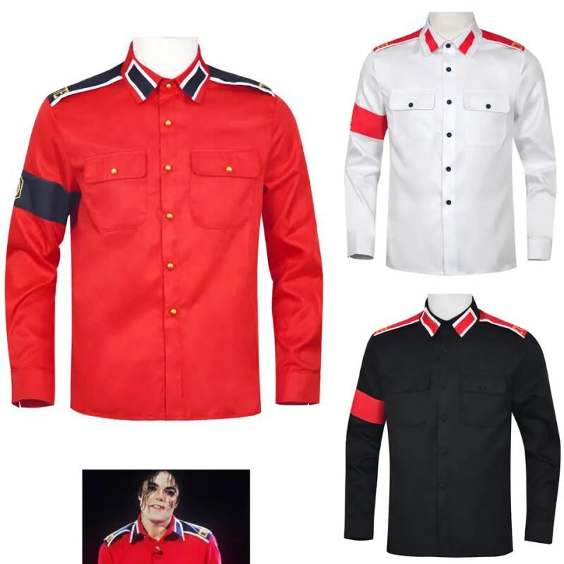 Vintage Victorian Fashion - Kemeja Militer Anti Perang Michael Jackson,