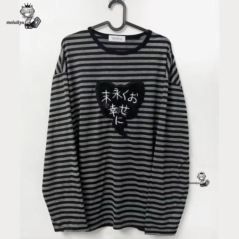 Vintage Victorian Fashion - Kaos Lengan Panjang Kerah O Vintage