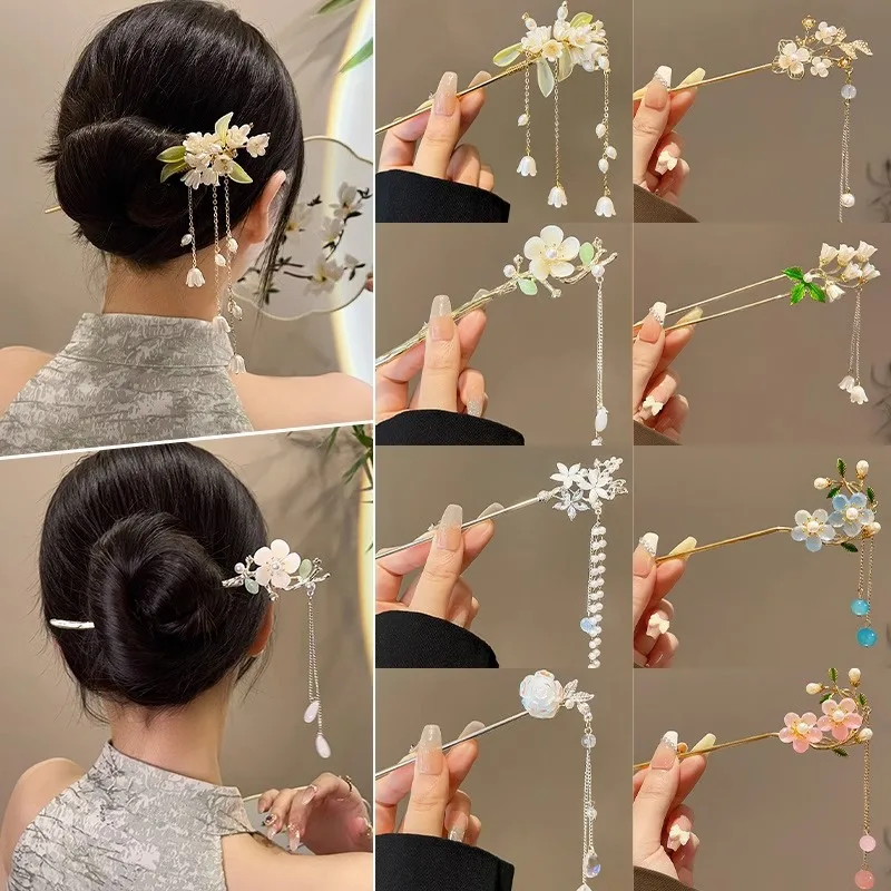 Vintage Fashion In Chinese - Aksesoris Rambut Gaya Cina Elegan Jepit