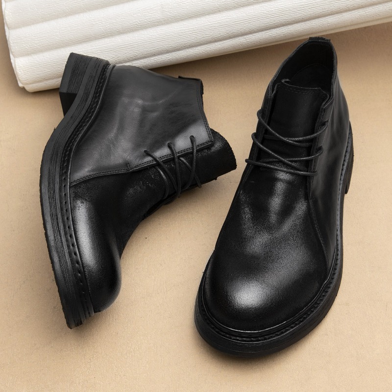 Vintage Fashion For Men - Sepatu Bot Kulit Asli Pria Vintage