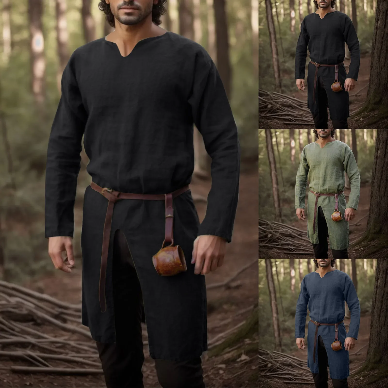 Vintage Victorian Fashion - Kemeja Retro Renaisans Abad Pertengahan Atasan