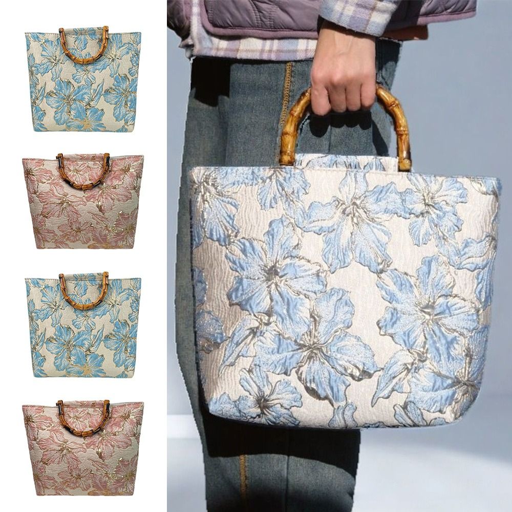 Vintage Fashion In Chinese - Tas Jinjing Hanfu Gagang Bambu Motif