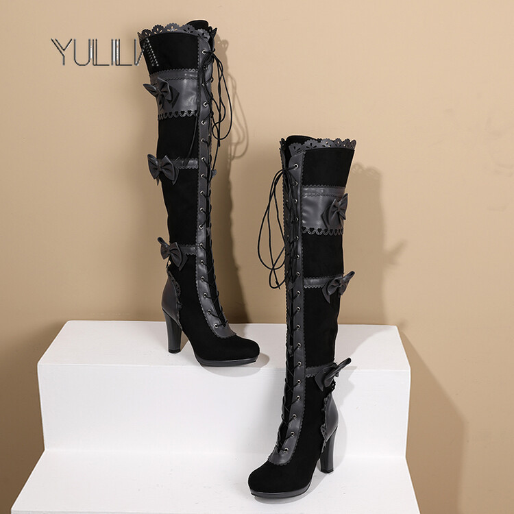 Vintage Fashion Boots - Sepatu Boots Wanita YULILIA Model Tinggi