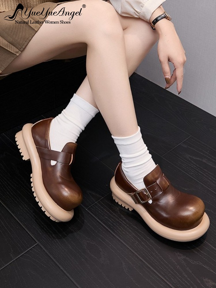 Vintage Fashion For Men - Sepatu Derby Kulit Asli Gaya Vintage