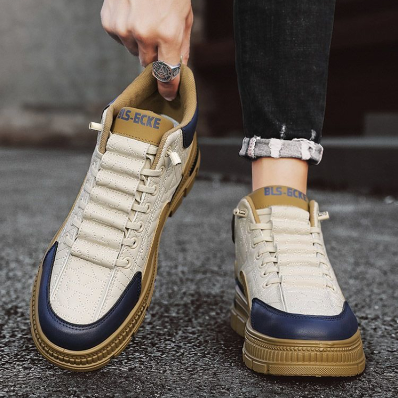Vintage Fashion Boots - Sepatu Boots Pria Slip-On Platform Musim