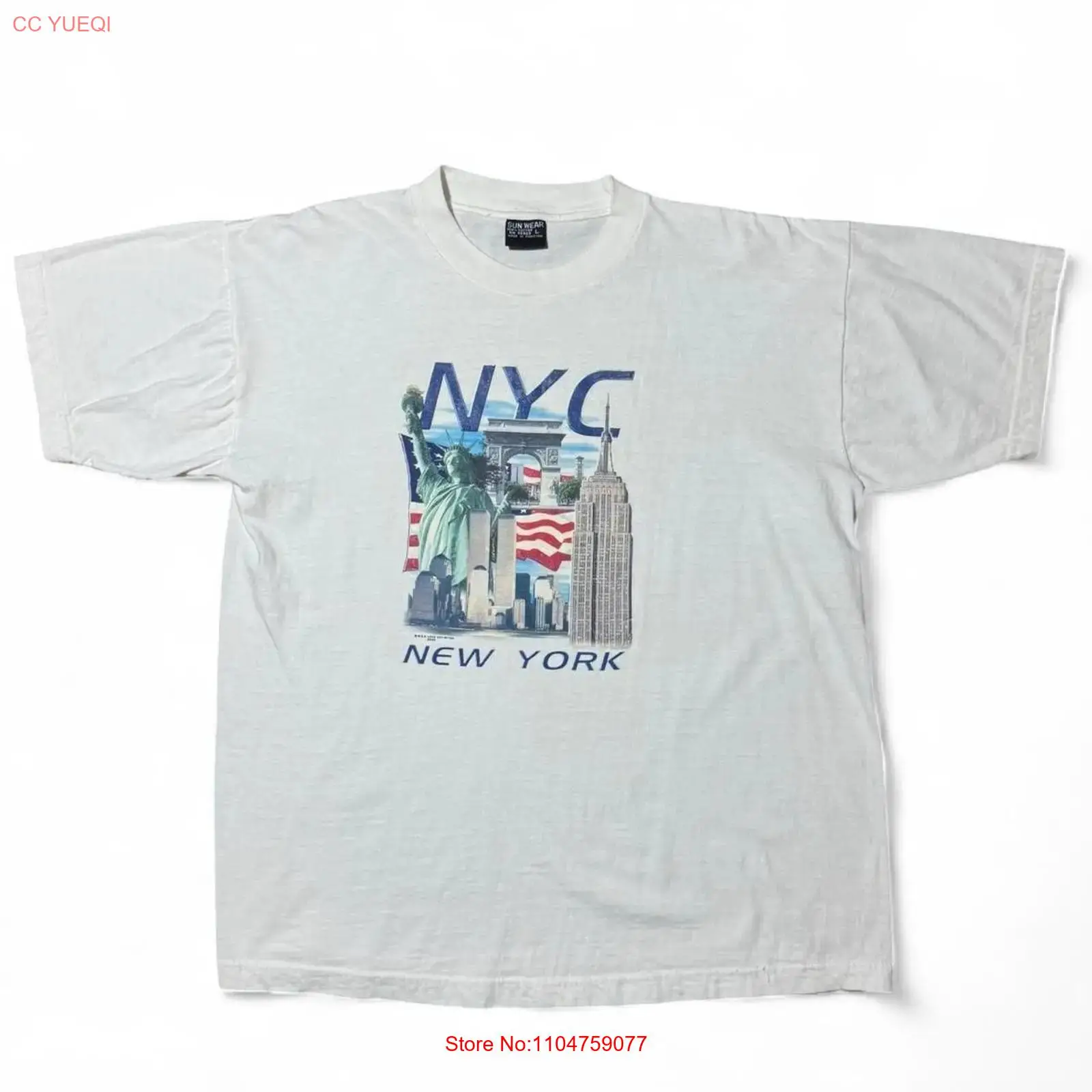 Vintage Fashion York - Kaos Vintage Y2K New York Souvenir