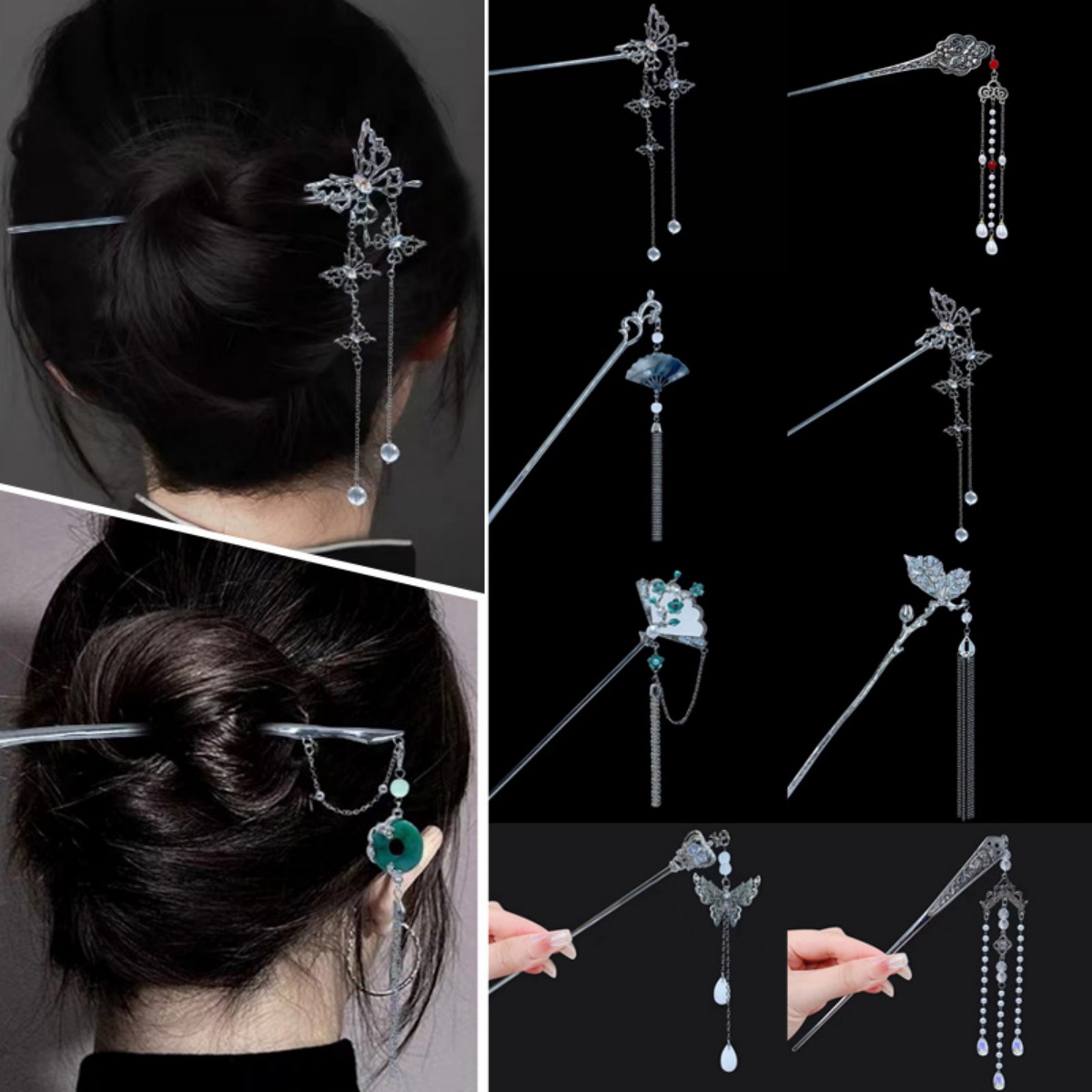 Vintage Fashion In Chinese - Jepit Rambut Gaya Cina 18Cm Stik