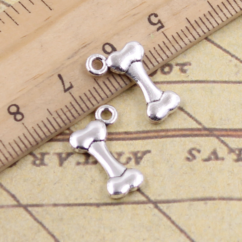 Vintage Fashion Finds - 40 Buah Jimat Tulang Anjing 16X10Mm