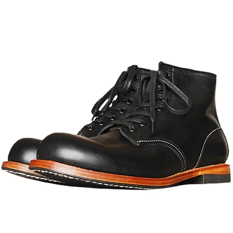 Vintage Fashion For Men - Vintage pria Goodyear bot kulit asli
