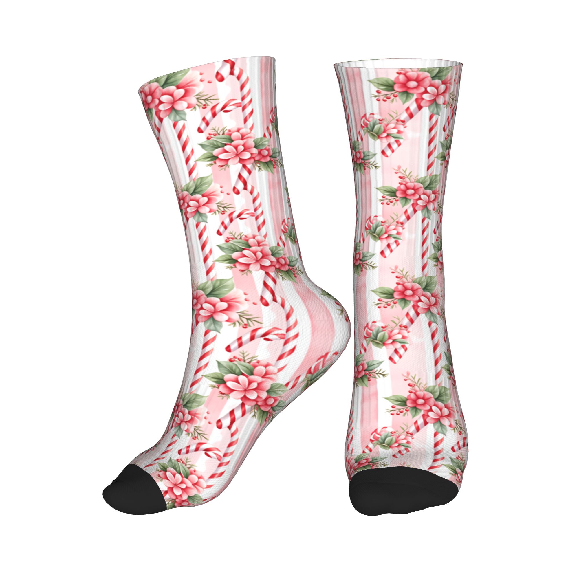 Vintage Fashion For Men - Kaus Kaki Pola Natal Vintage Pink