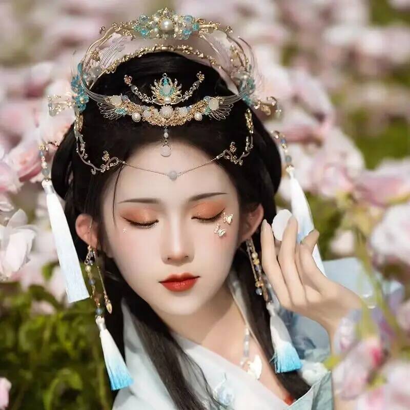 Mahkota Rambut Hanfu Cina Wani - Vintage Fashion In Chinese ulasan dan harga