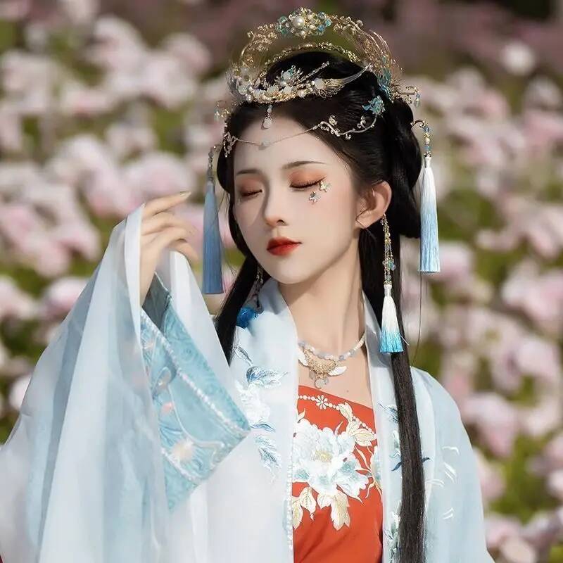 Mahkota Rambut Hanfu Cina Wani - Vintage Fashion In Chinese ulasan dan harga