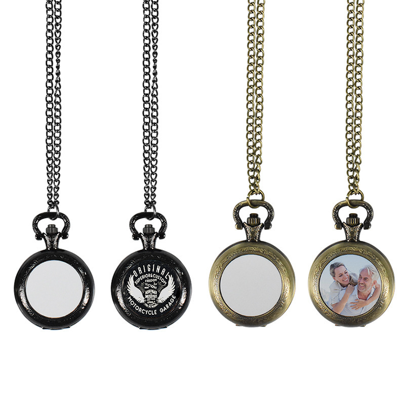 Kalung Liontin Jam Saku Logam  - Vintage Fashion Blog ulasan dan harga