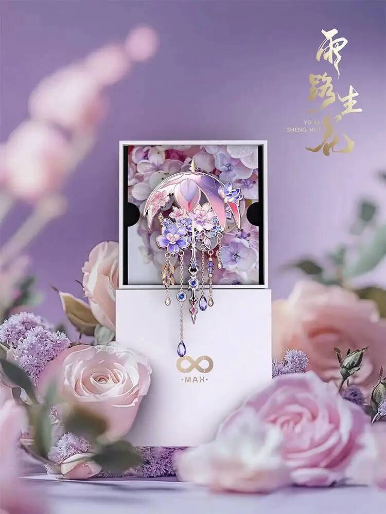 Pin Enamel Payung Sakura Cina  - Vintage Fashion In Chinese ulasan dan harga