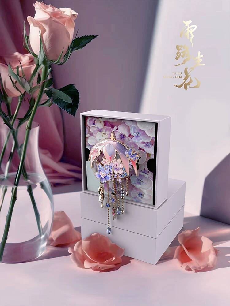 Pin Enamel Payung Sakura Cina  - Vintage Fashion In Chinese ulasan dan harga
