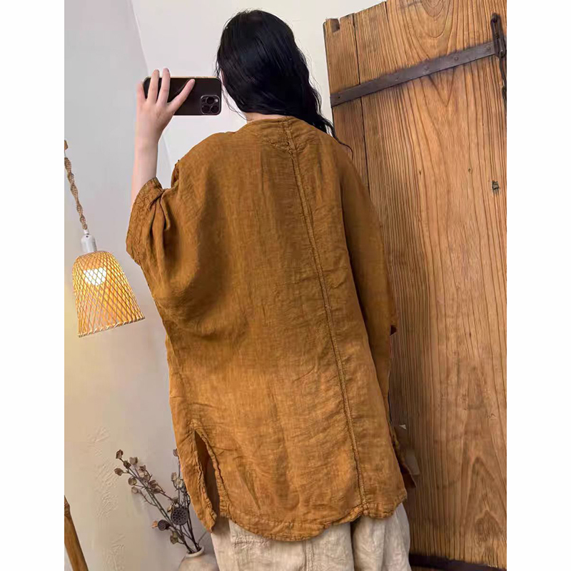 Blus Panjang Longgar Lengan Sa - Tie Dye Shirt Vintage ulasan dan harga