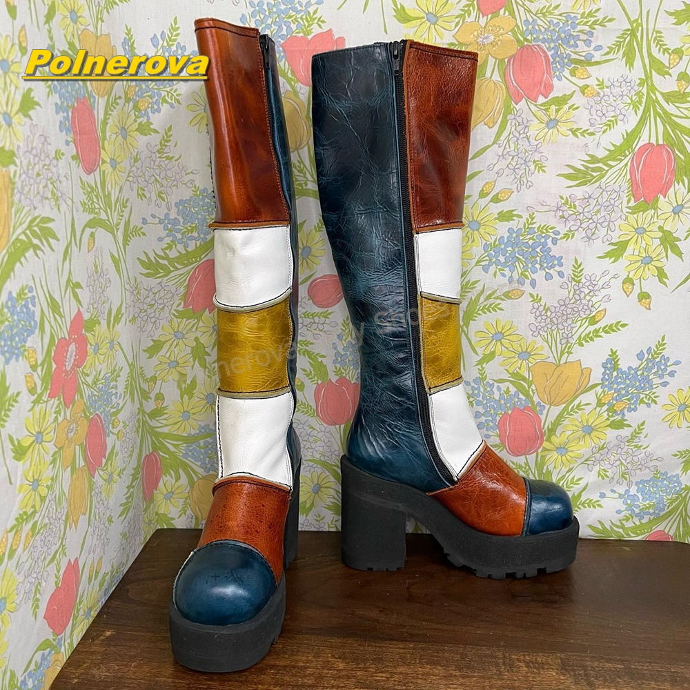 Sepatu Boots Kulit Wanita Retr - Vintage Fashion Boots ulasan dan harga