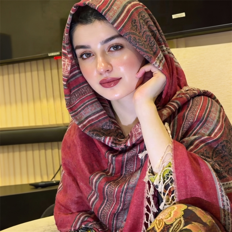 Hijab Cetak Paisley Vintage, K - Vintage Outdoor Fashion ulasan dan harga