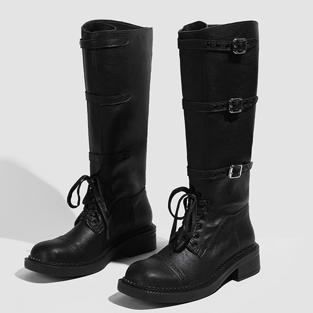 Sepatu Bot Setinggi Lutut Wani - Vintage Fashion Boots ulasan dan harga