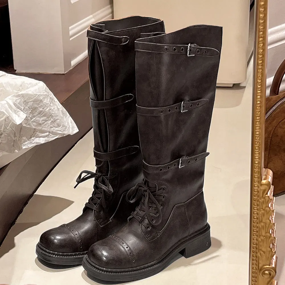 Sepatu Bot Setinggi Lutut Wani - Vintage Fashion Boots ulasan dan harga