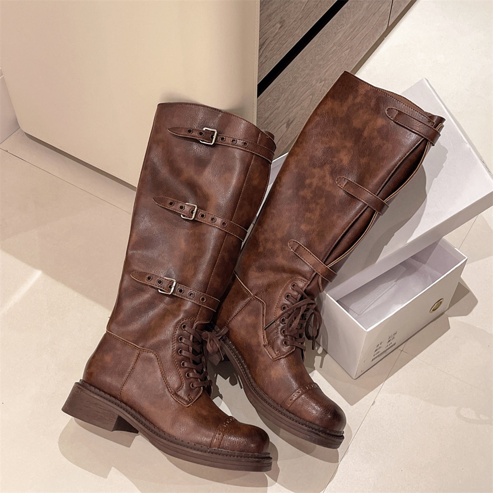 Sepatu Bot Setinggi Lutut Wani - Vintage Fashion Boots ulasan dan harga