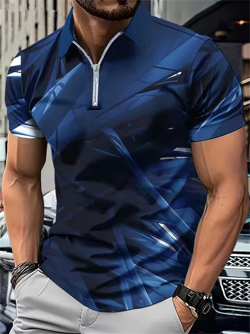 Kaus Polo Ritsleting Pria Warn - Tie Dye Shirt Vintage ulasan dan harga