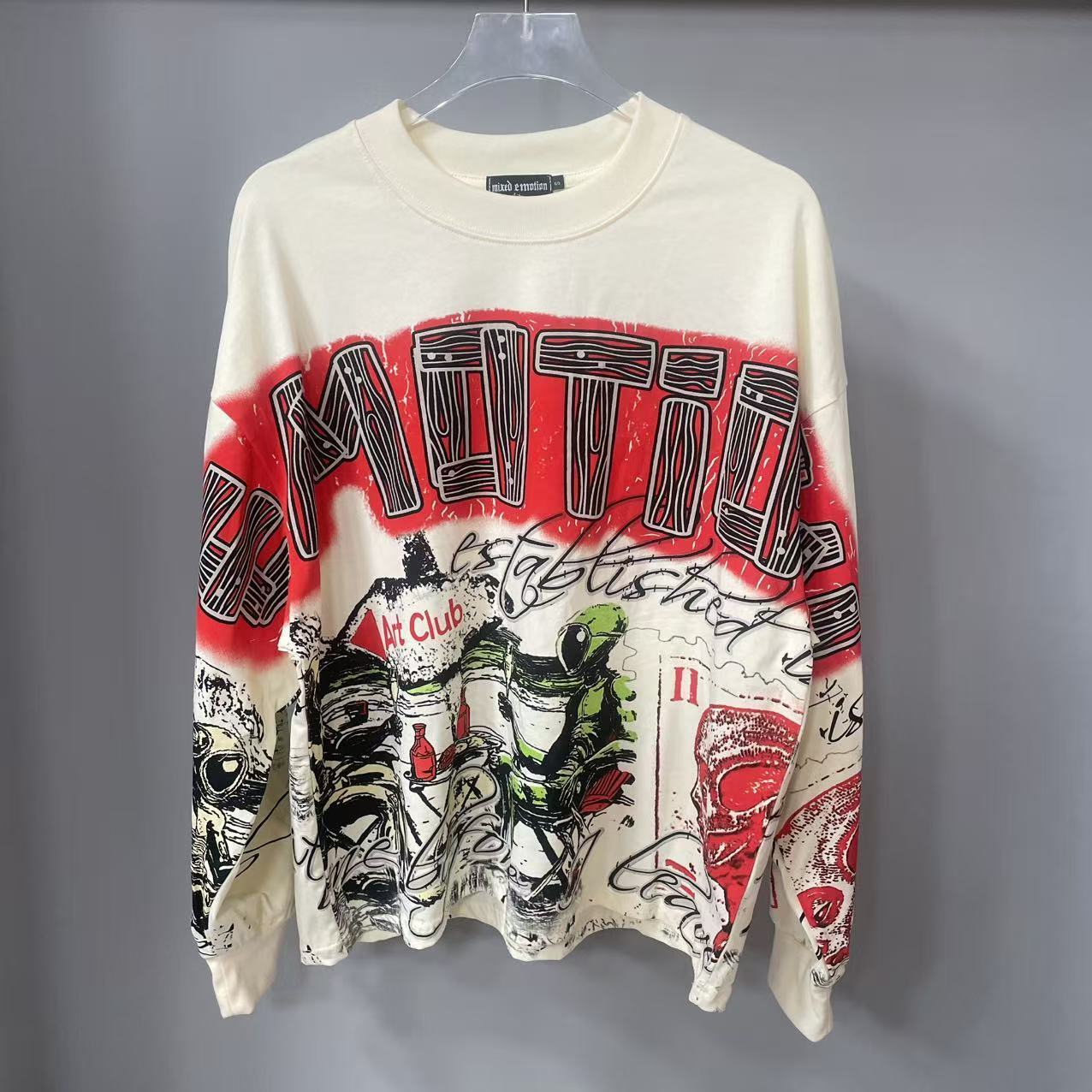 Kaos Lengan Panjang MIXED-EMOT - Vintage Victorian Fashion ulasan dan harga