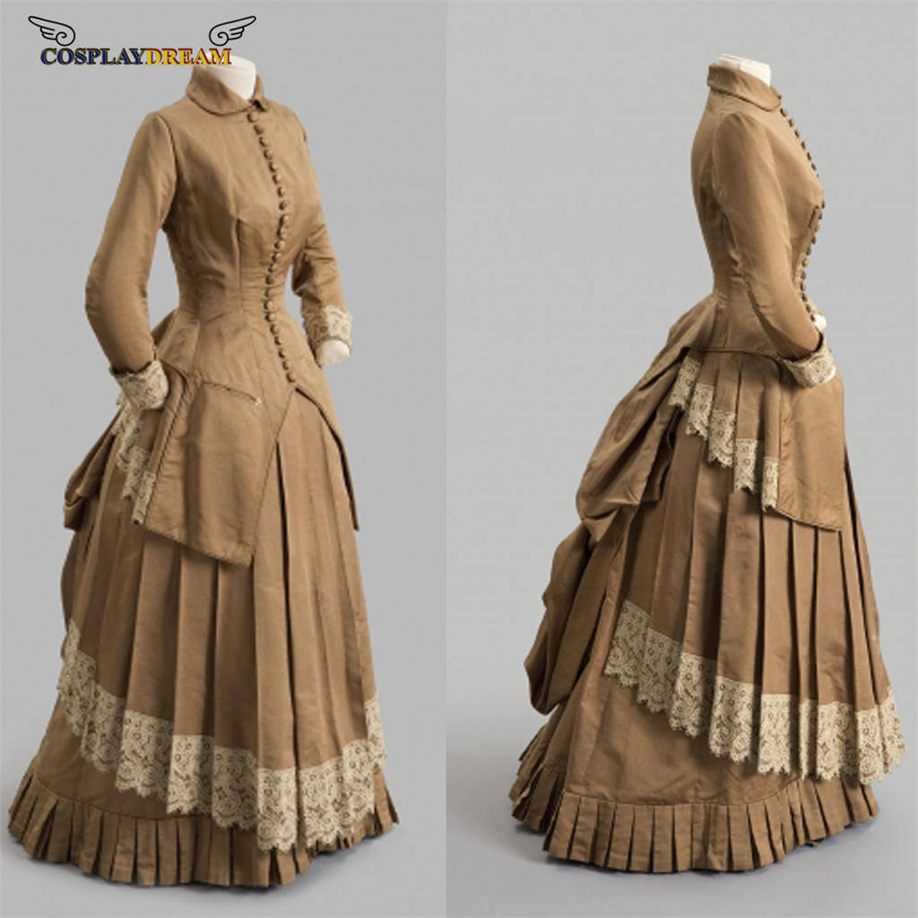 Gaun mode abad ke-19, gaun pes - Vintage Victorian Fashion ulasan dan harga