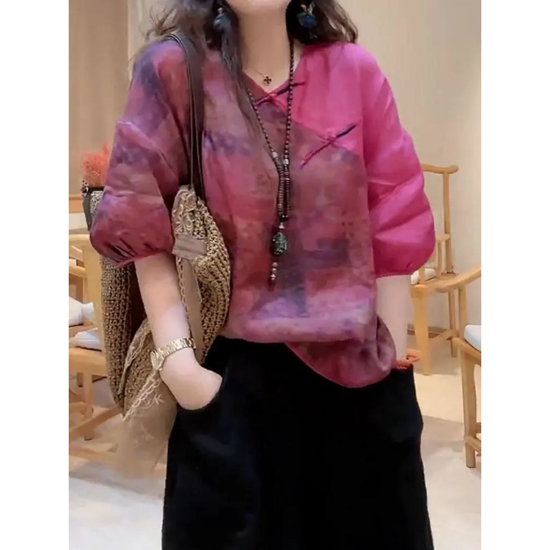 Blus Wanita Vintage Tie Dye Ga - Tie Dye Shirt Vintage ulasan dan harga