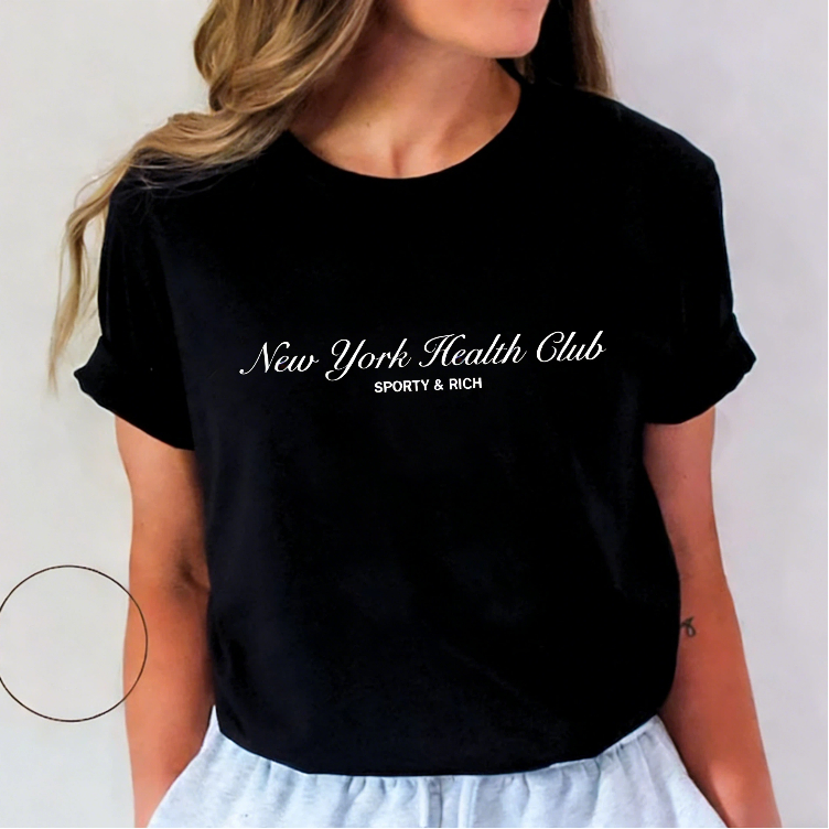 Kaos Wanita New York Letters P - Vintage Fashion York ulasan dan harga