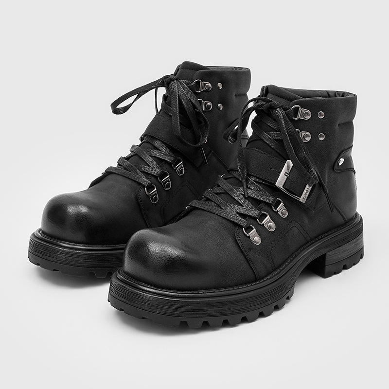 Sepatu Bot Kulit Pria Bermerek - Vintage Fashion Boots ulasan dan harga