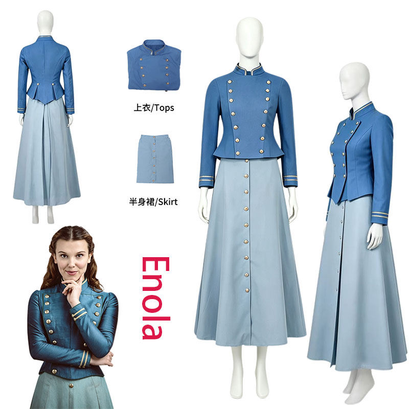 Kostum Cosplay Film WHH Enola, - Vintage Victorian Fashion ulasan dan harga