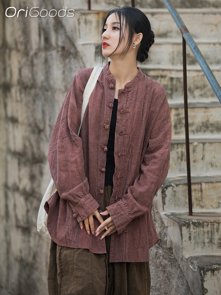 OriGoods Kemeja Oversize Wanit - Tie Dye Shirt Vintage ulasan dan harga