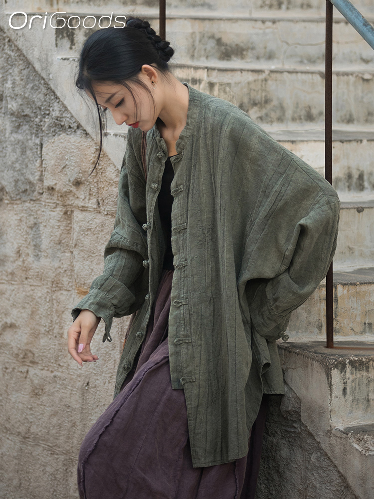 OriGoods Kemeja Oversize Wanit - Tie Dye Shirt Vintage ulasan dan harga