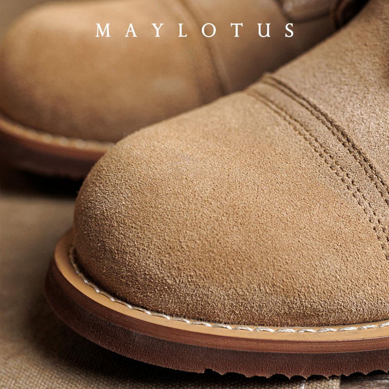 Sepatu Boot Suede Goodyear-Wel - Vintage Fashion Boots ulasan dan harga