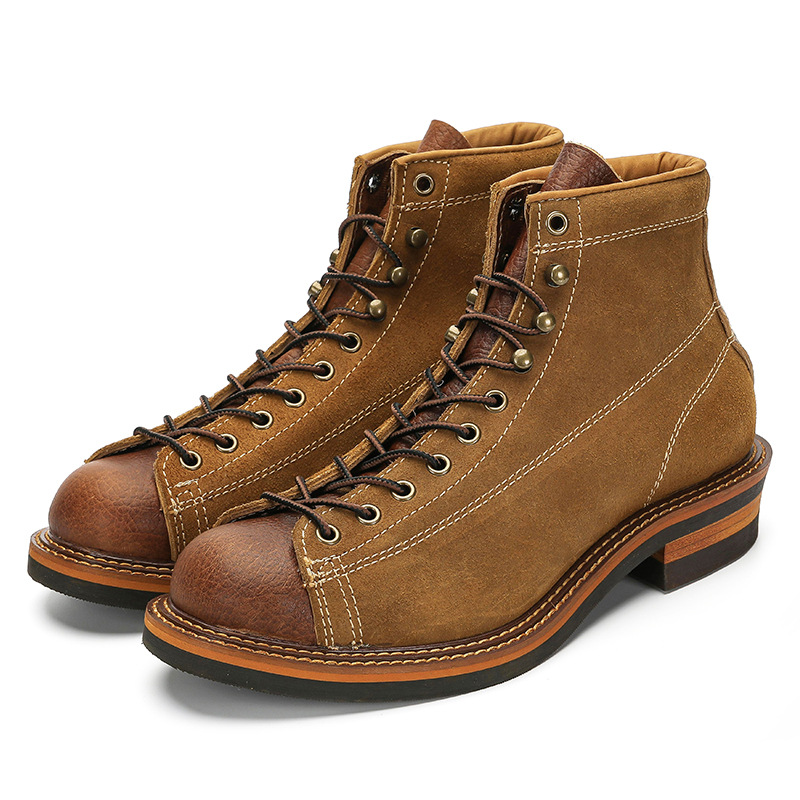 Sepatu Boots Kulit Asli Pria V - Vintage Fashion Boots ulasan dan harga