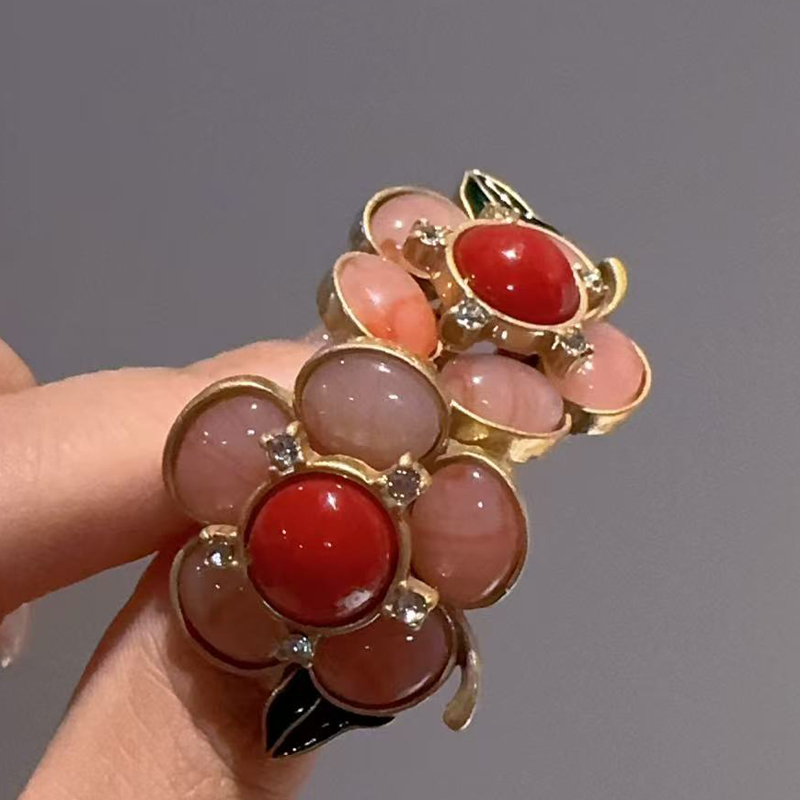 Anting-anting bunga merah muda - Vintage Fashion Trends 2026 ulasan dan harga