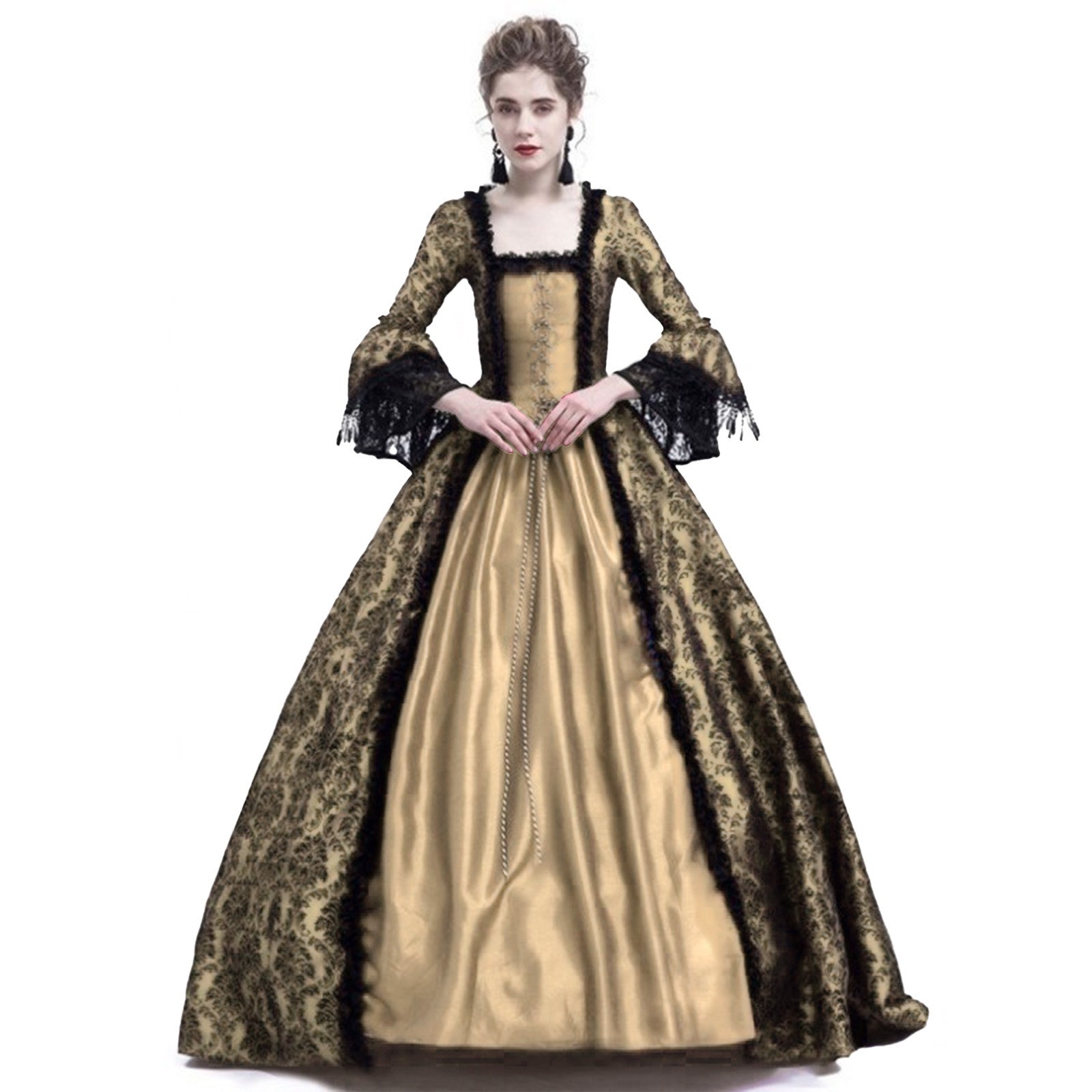 Kostum Halloween Cosplay Palac - Vintage Victorian Fashion ulasan dan harga