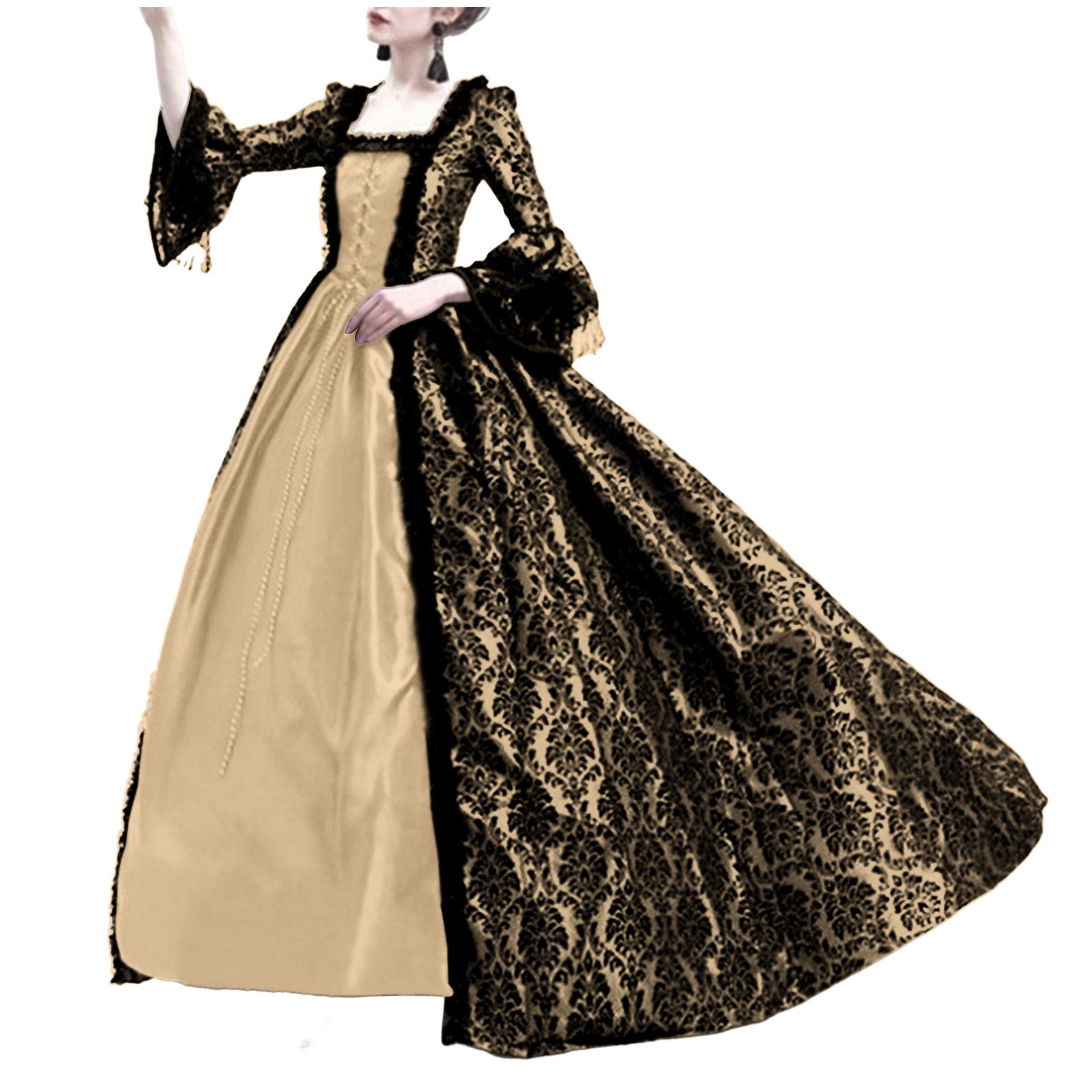 Kostum Halloween Cosplay Palac - Vintage Victorian Fashion ulasan dan harga