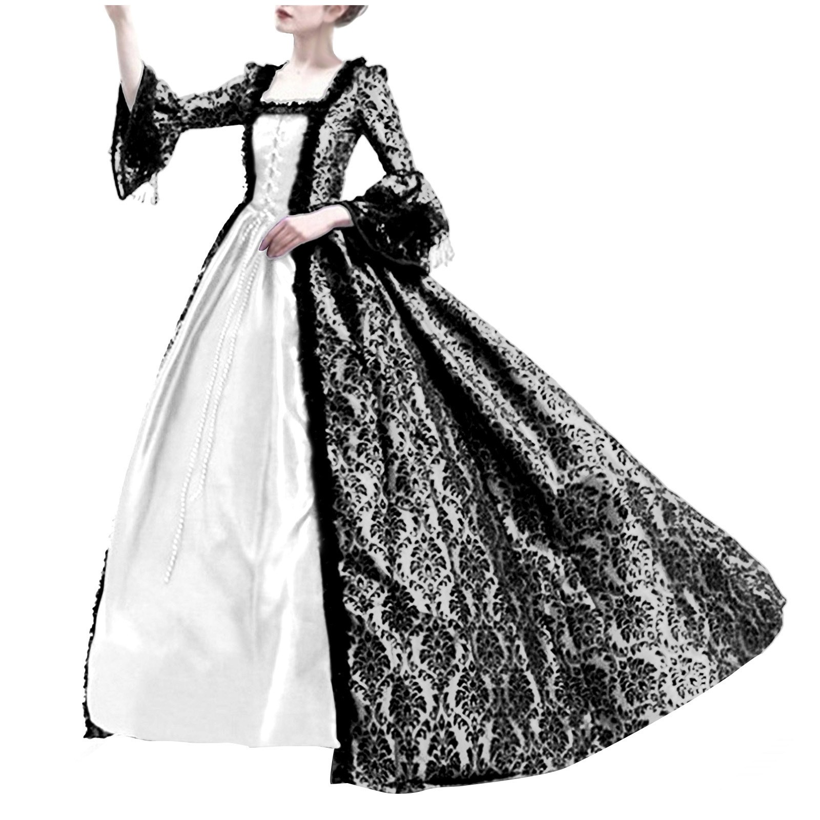 Kostum Halloween Cosplay Palac - Vintage Victorian Fashion ulasan dan harga